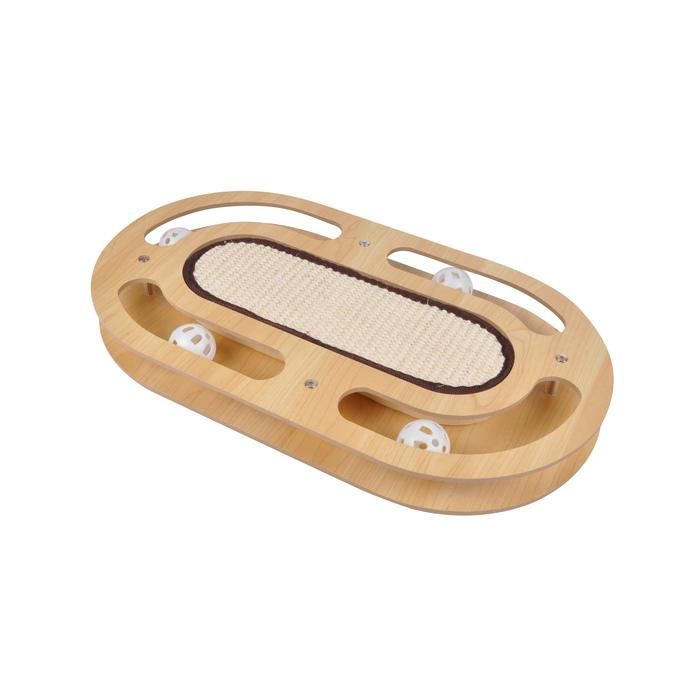 JEU INTERACTIF POUR CHAT AVEC GRIFFOIR ET TUNNEL 45X25X4CM