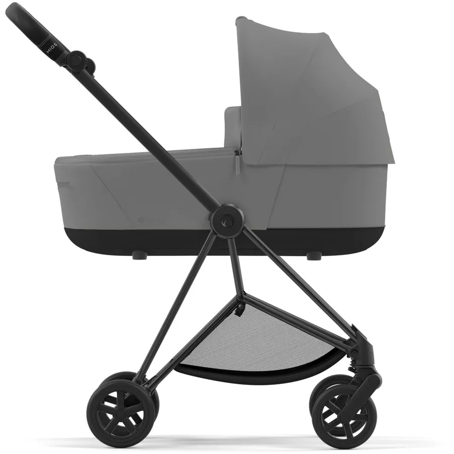 cybex PLATINUM Kombikinderwagen New Mios Matt Black Mirage Grey
