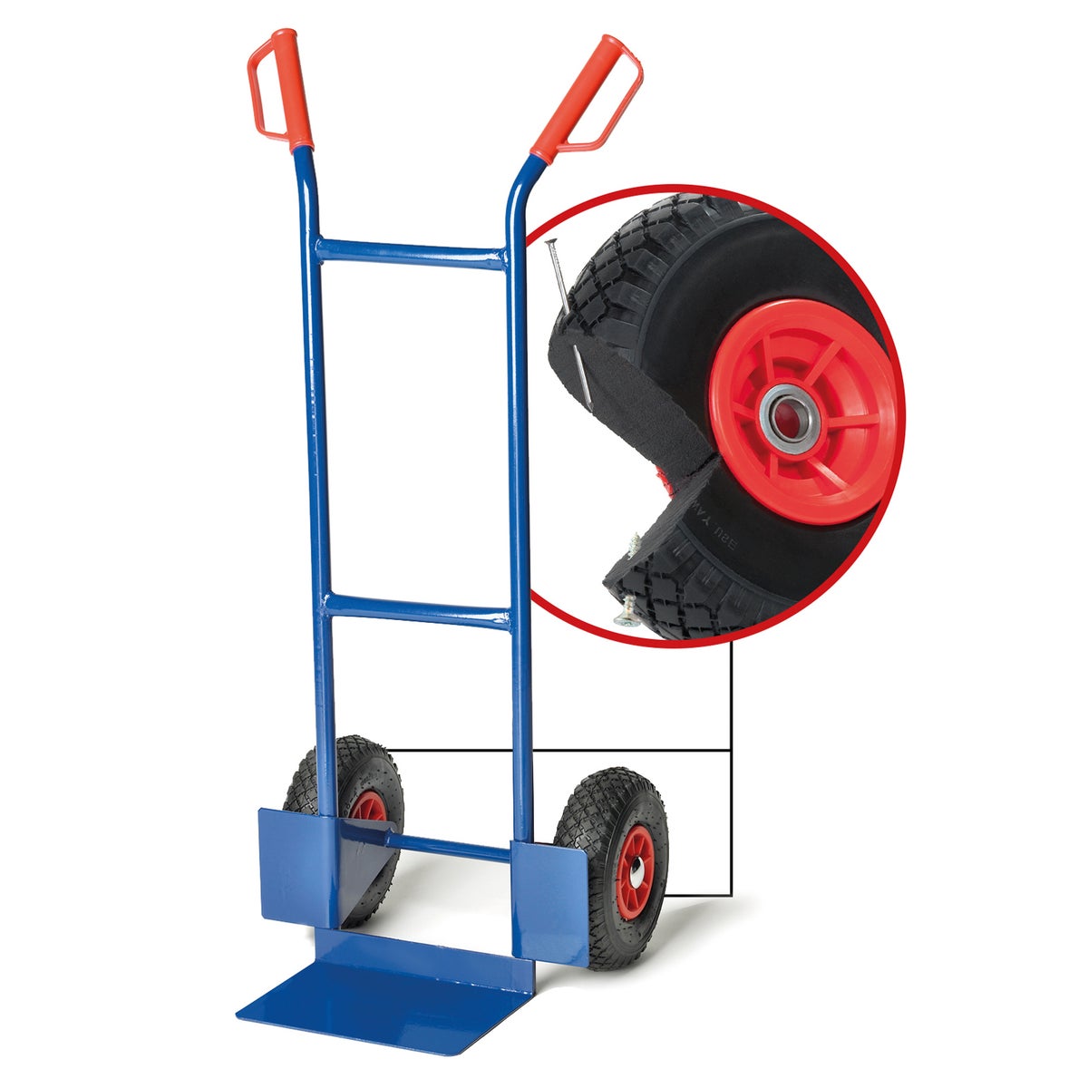 Pro-Bau-Tec Junior PU steekwagen met PU wielen