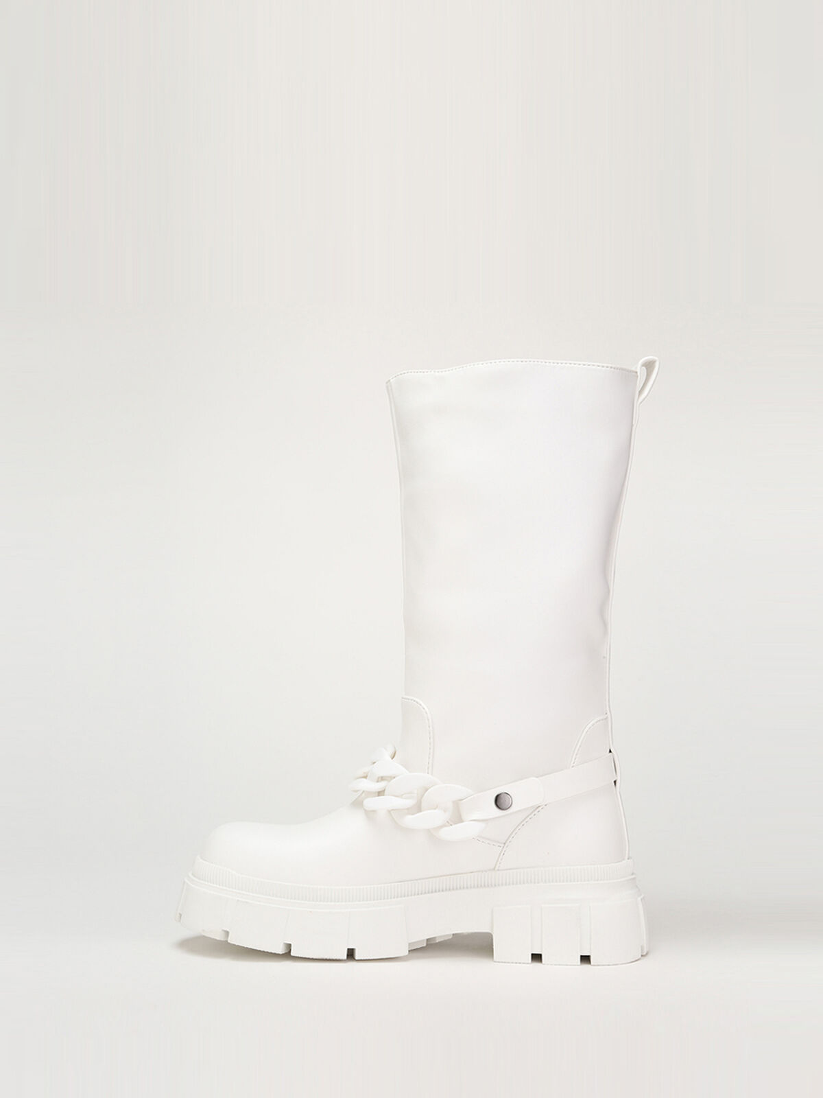 Bottes à chaîne- Blanc