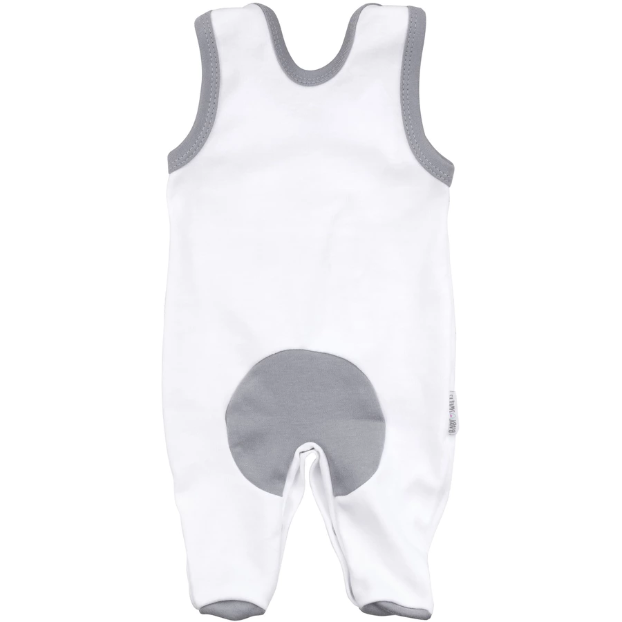 Baby Sweets 2tlg Set Strampler + Shirt I love Mama & Papa weiß grau