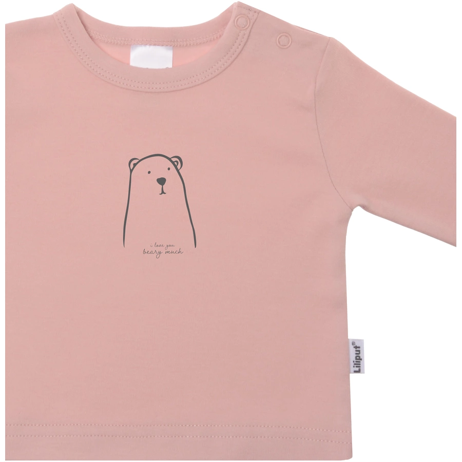 Liliput Langarmshirt Bär rosa