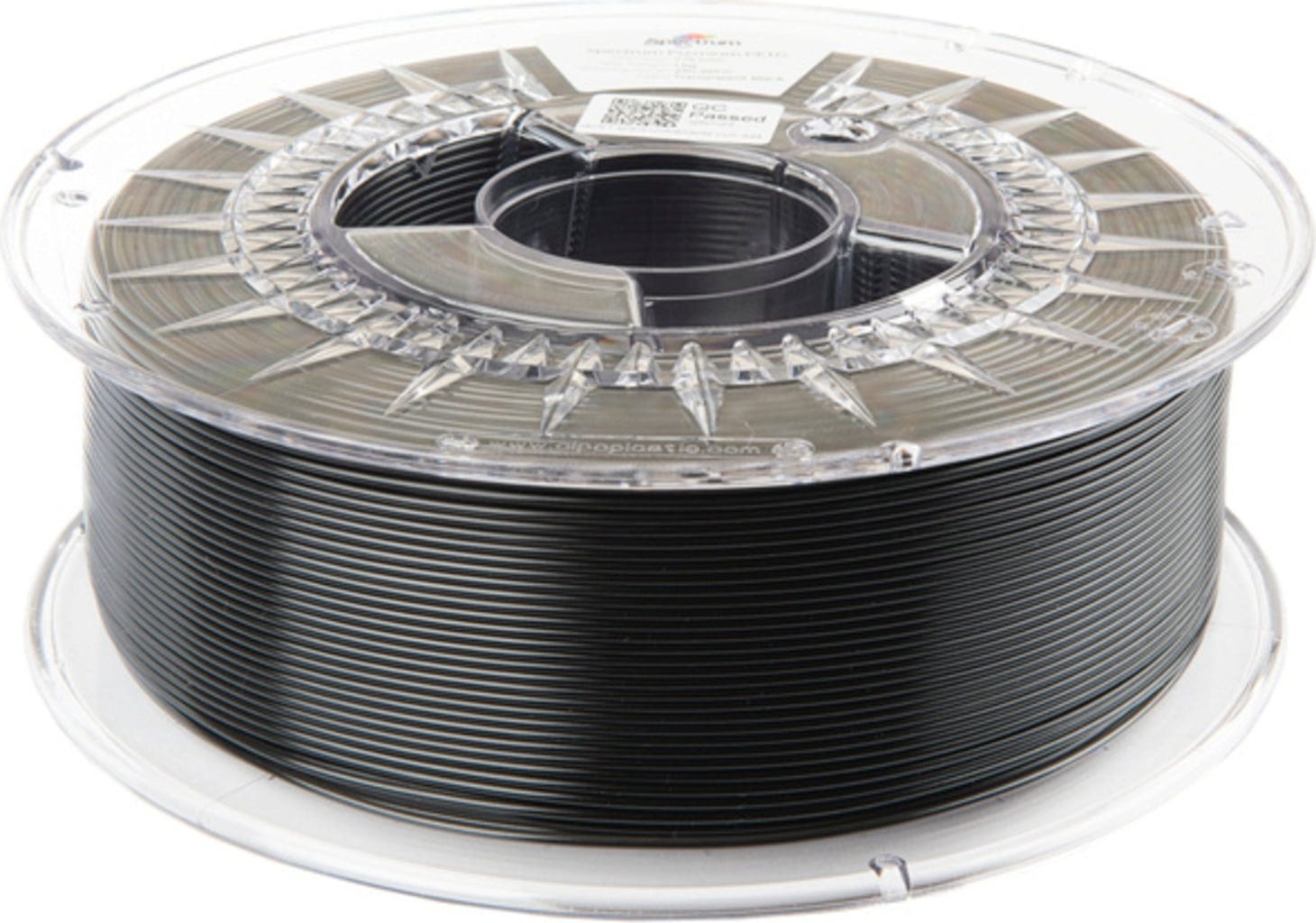 Spectrum  PETG Premium Transparent Black, 1,75 mm / 1000 g    Vielfältiges Filament mit hoher Transparenz & Temperaturbeständigkeit