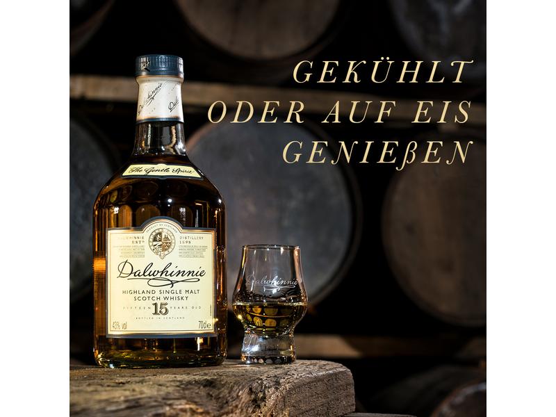 Dalwhinnie Whisky Highland Single Malt 15 Jahre 0.7 l Doppel gereifte Spirituosen Spezialität
