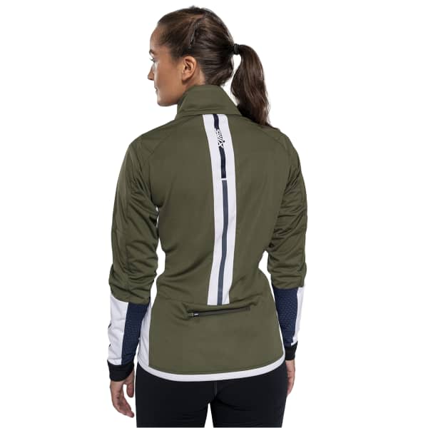 Veste ski de fond SWIX DYNAMIC JACKET W OLIVE/BRIGHT WHITE