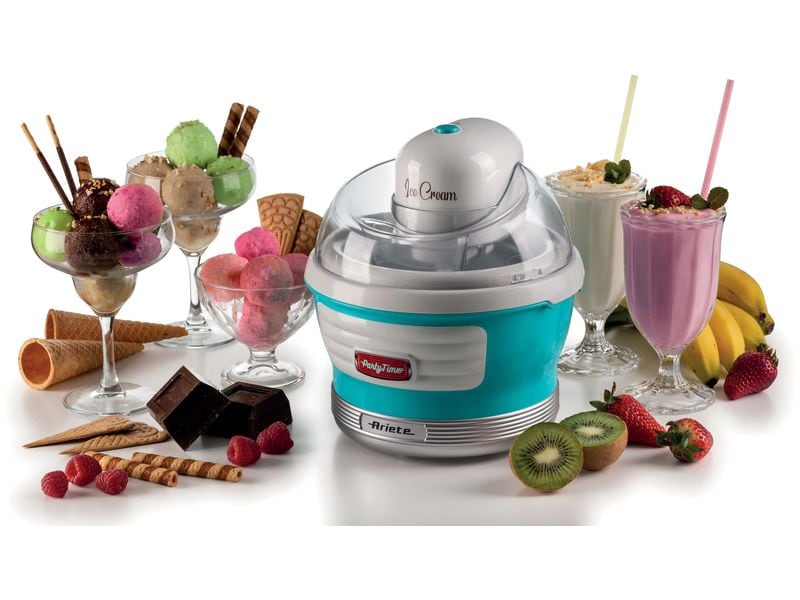 Ariete Glacemaschine Party Time ARI-643-BL 1.5 l, Blau/Weis Eiskrem-Maschine