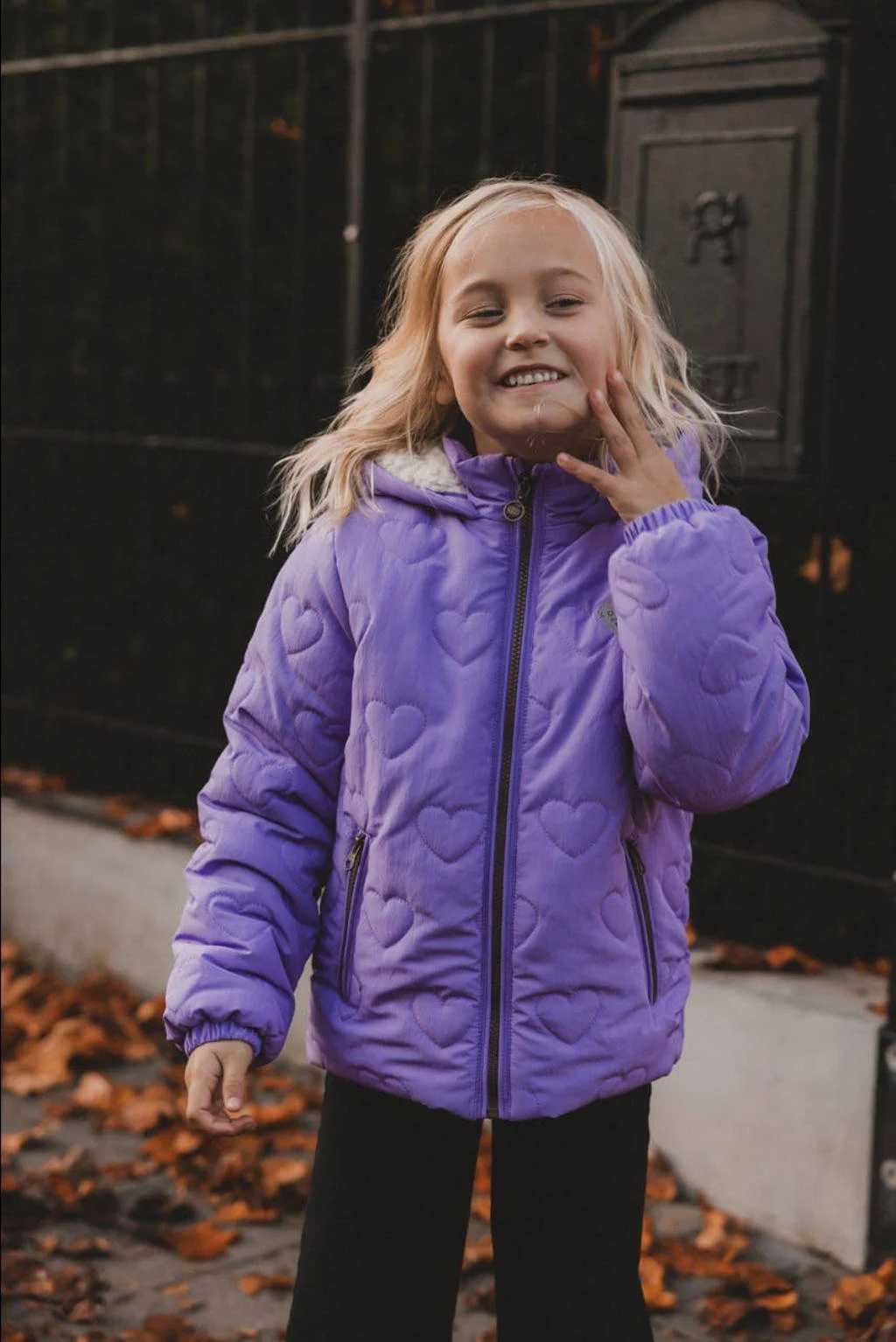 LOOXS little winterjas paars