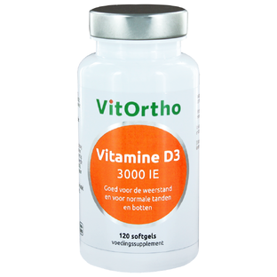 VitOrtho Vitamine D3 3000 IE Softgels 120ST