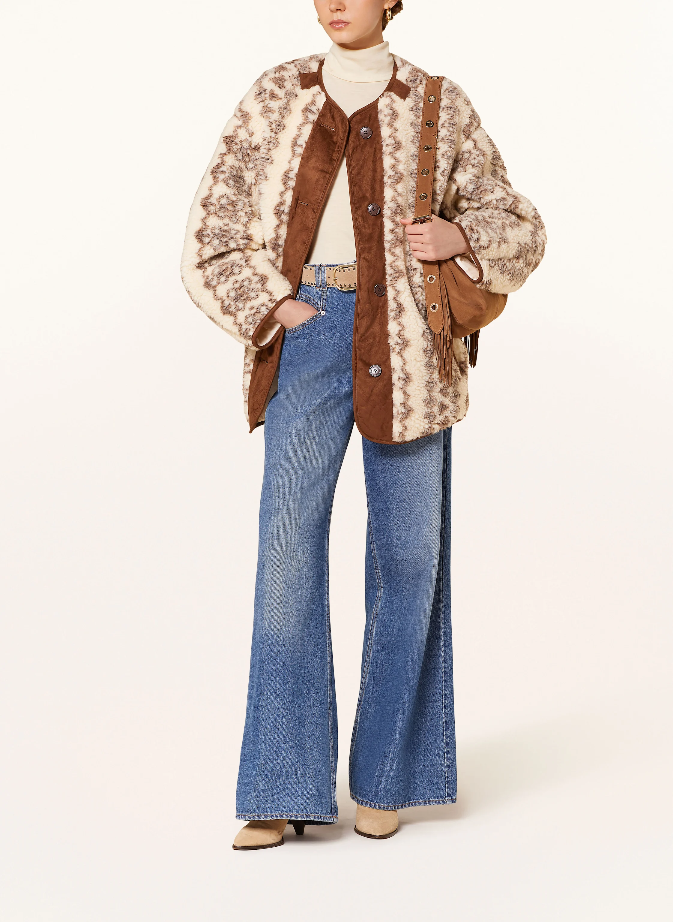 MARANT ÉTOILE Teddyfell-Jacke MEMMA zum Wenden
