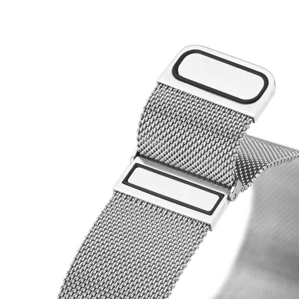 Apple Watch (42/41/40/38 mm) Edelstahl Armband Milanaise (Gelenkumfang: 175-265mm) - Silber