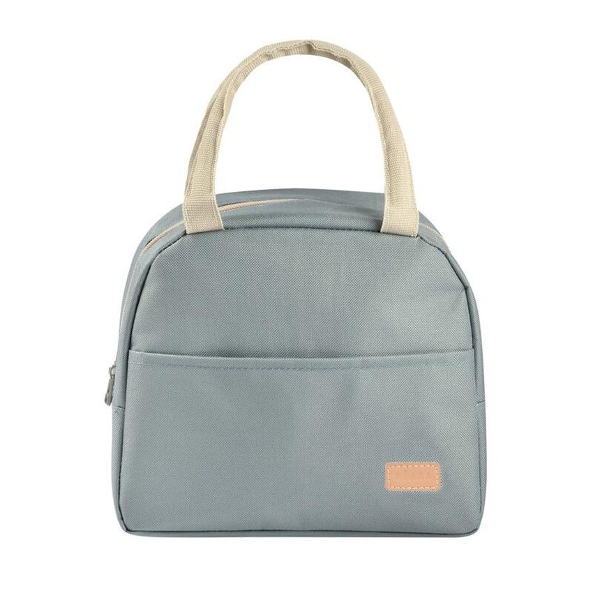 Sac repas isotherme - Vert Sauge - Ecru