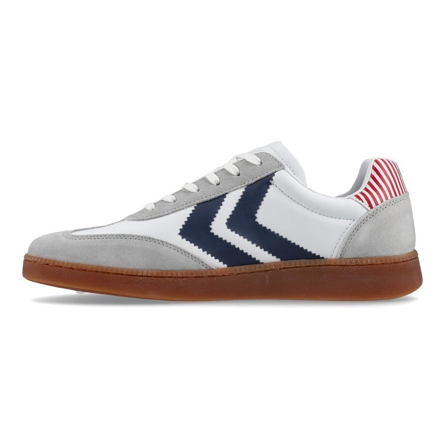 Hummel Chaussures Coupe du Monde 1986 - Gris/Blanc/Bleu