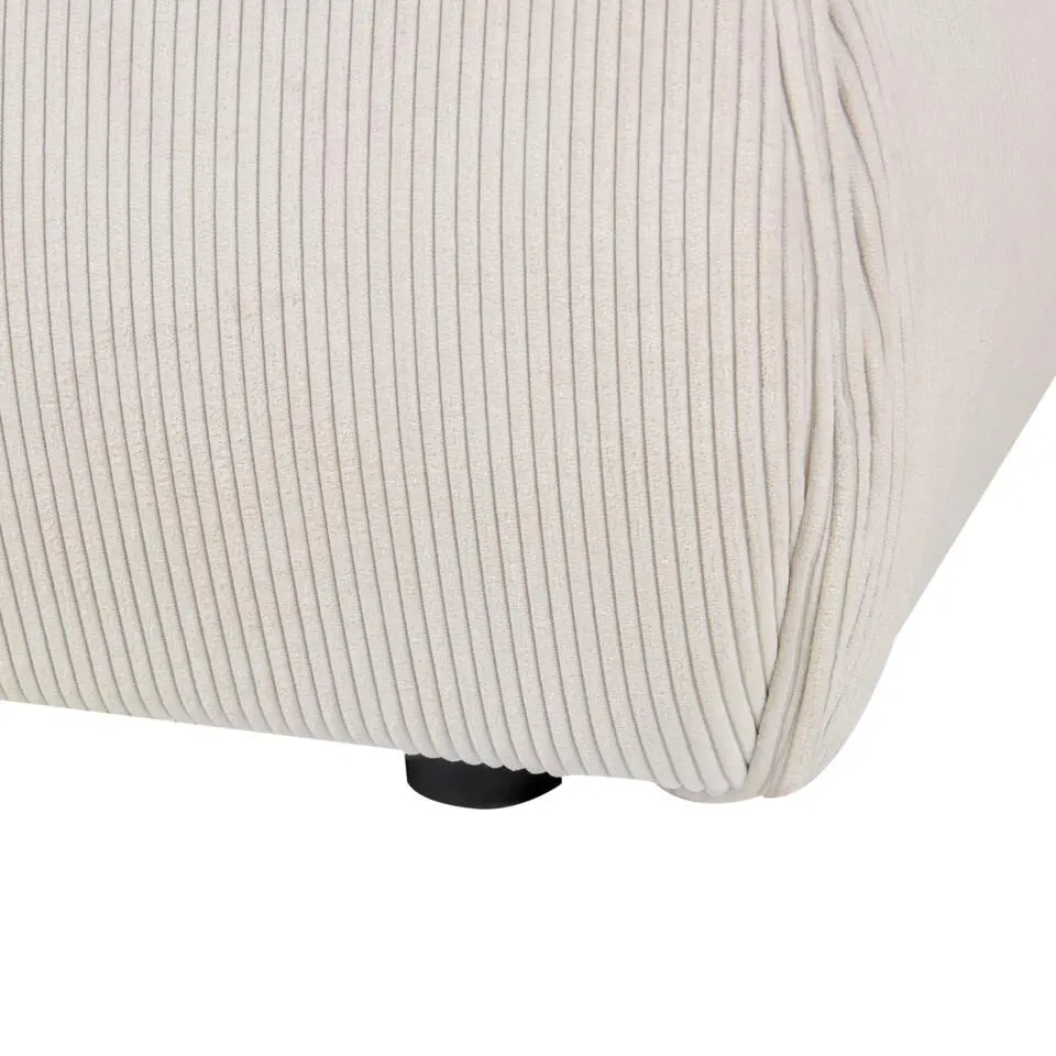 VINAY - Tweepersoonsbed - Beige - 180 x 200 cm - Corduroy