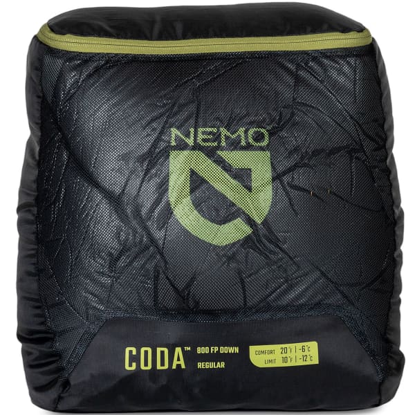 Sac de couchage NEMO EQUIPMENT CODA M 10/20 REG GOODNIGHT GRAY/BIRCH BUD