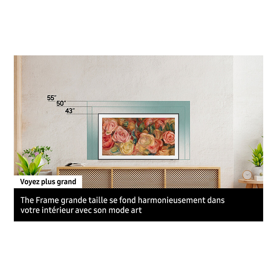 Samsung The Frame TQ65LS03D-BF - TV QLED 4K UHD HDR - 163 cm