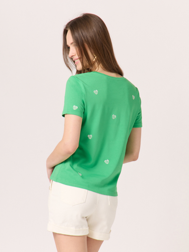 T-shirt à coeurs