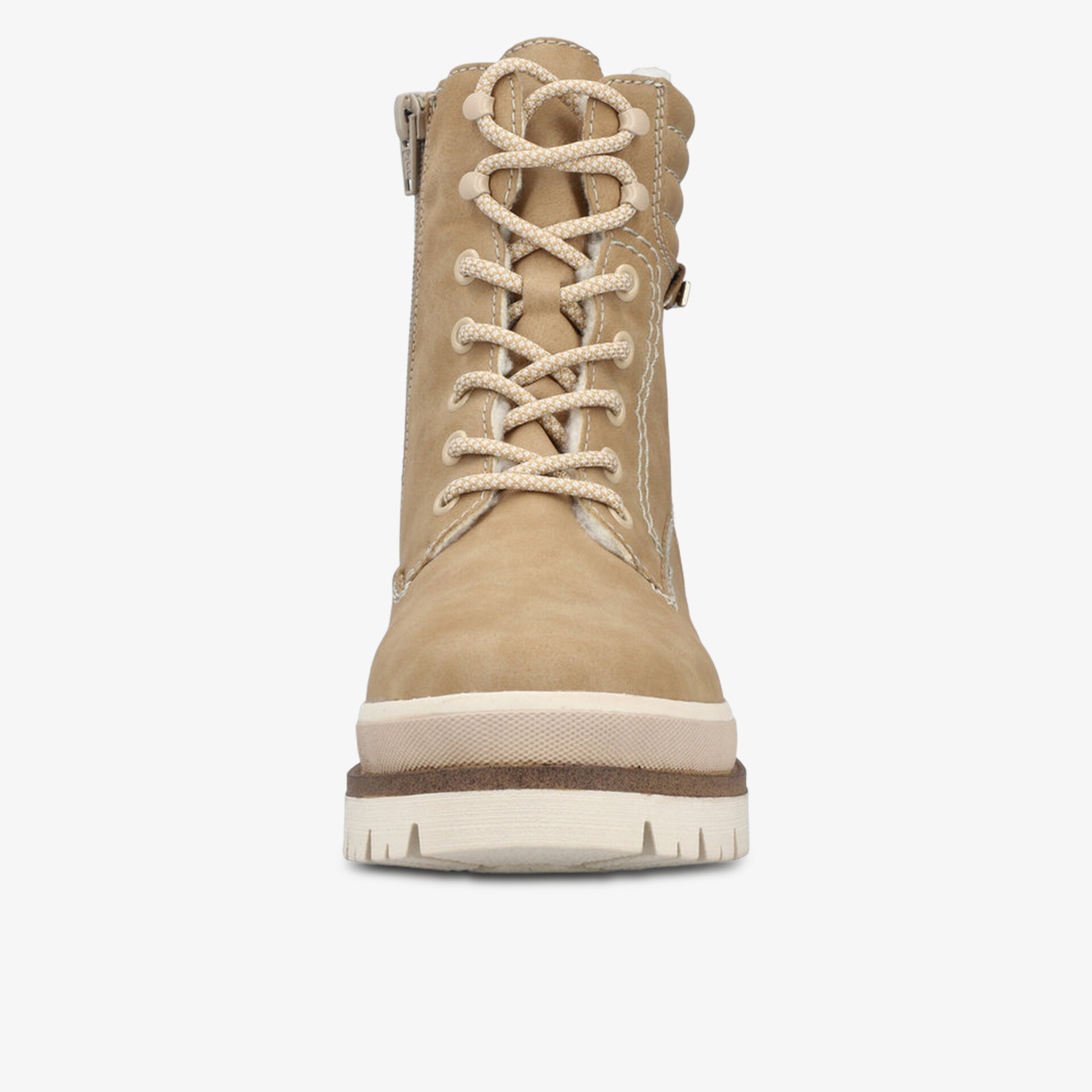 rieker Damen Schnürstiefeletten beige