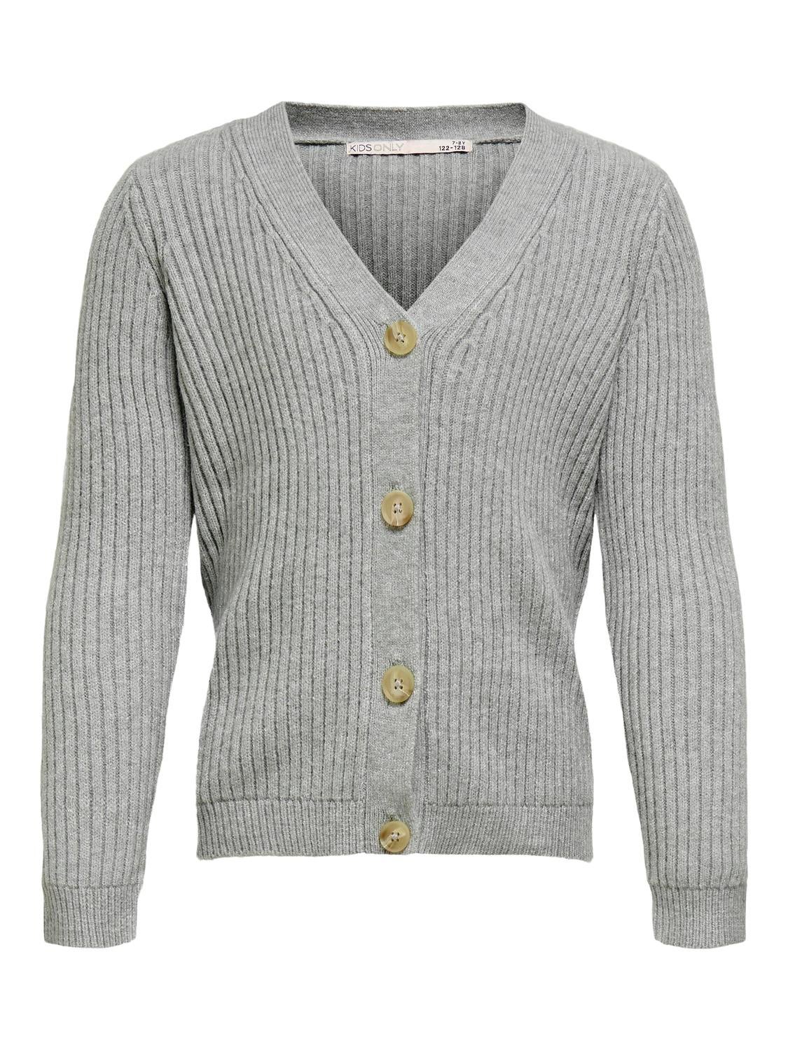 KOGNEWKATIA Strickjacke Light Grey Melange