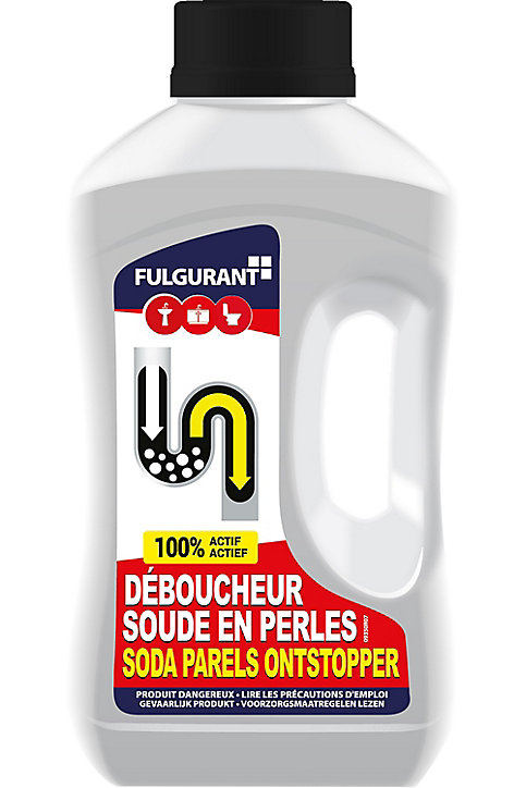 Déboucheur Perly soude caustique en perles Fulgurant 500g