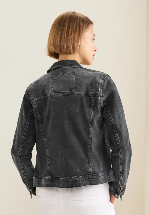 Jeansjacke in Schwarz - authentic black random wash