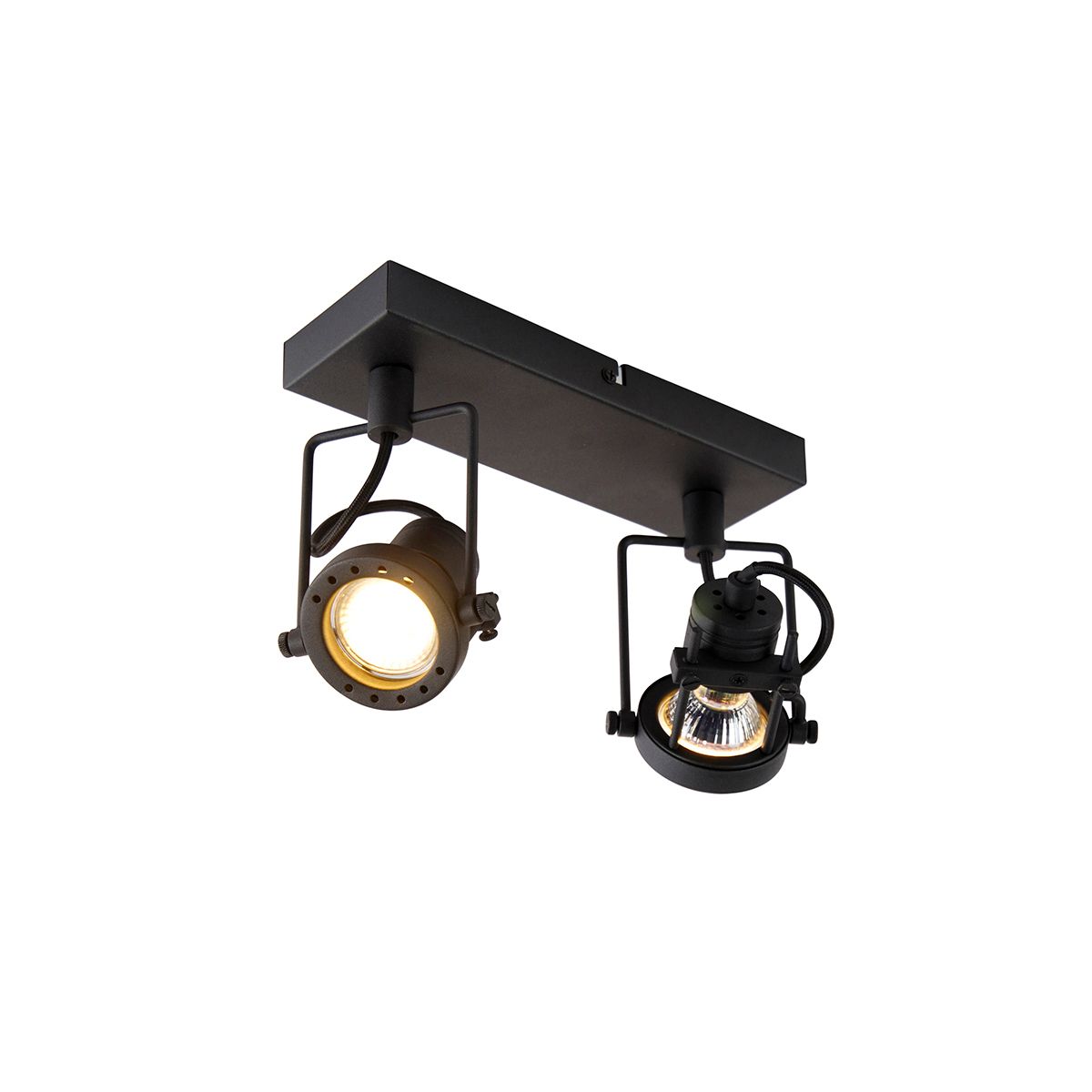 Smart spot zwart incl. 2 Wifi GU10 - Suplux