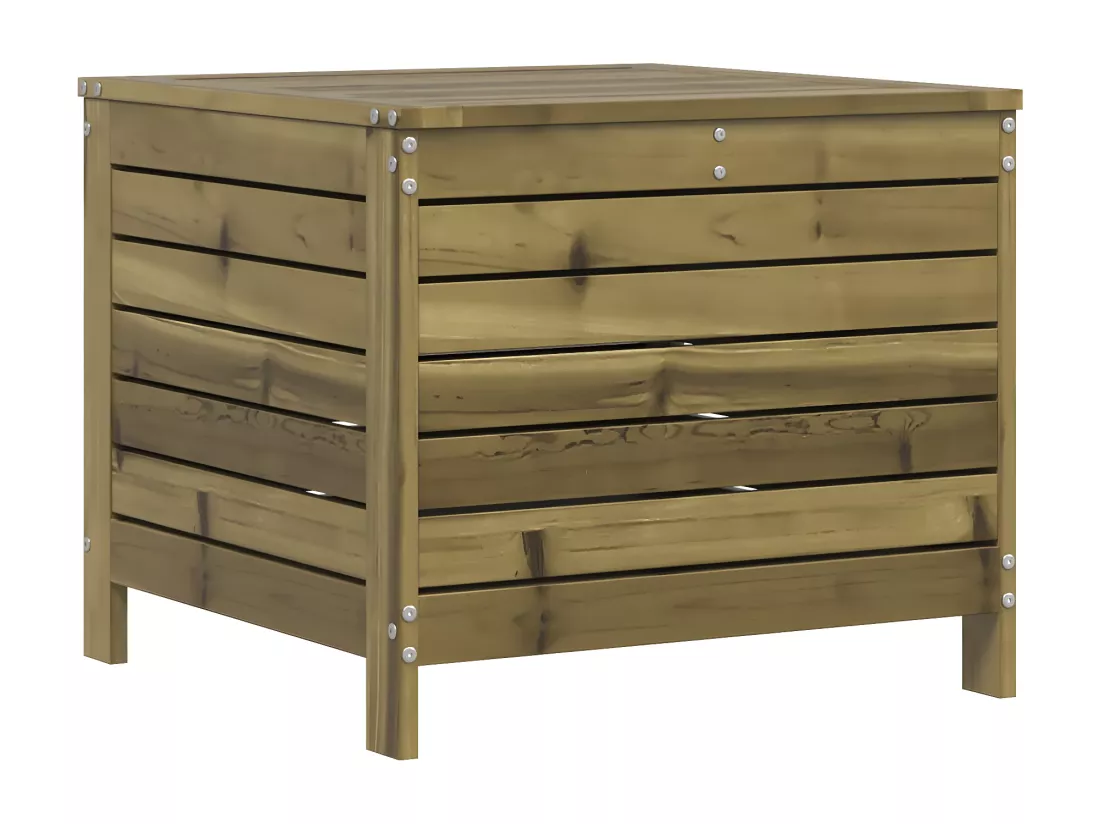 Repose-pied de jardin 62x63,5x53,5 cm bois de pin imprégné