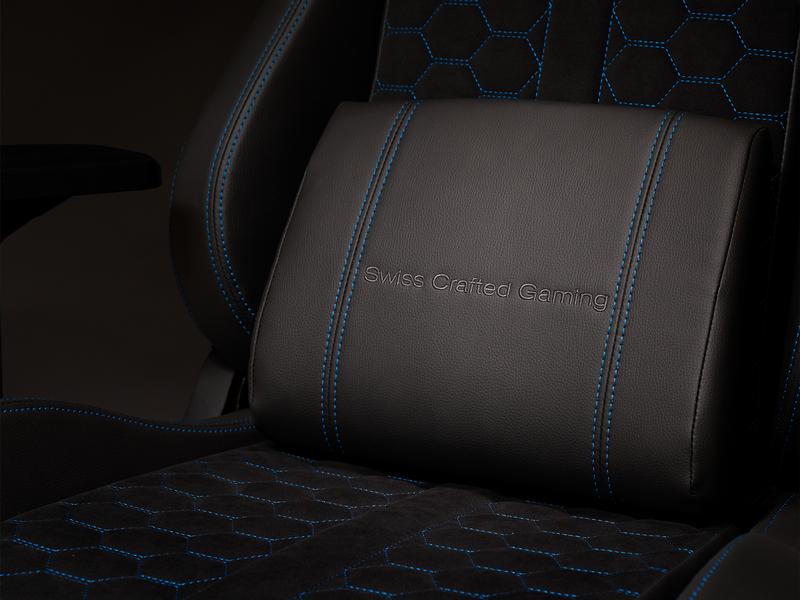 Joule Performance Gaming-Stuhl Raid Blau/Schwarz Gaming-Computerstuhl mit einer Belastbarkeit von bis zu 150 kg
