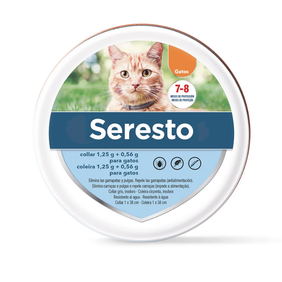 x Seresto Collar Antiparasitario para gatos 38cm - Pack Ahorro
