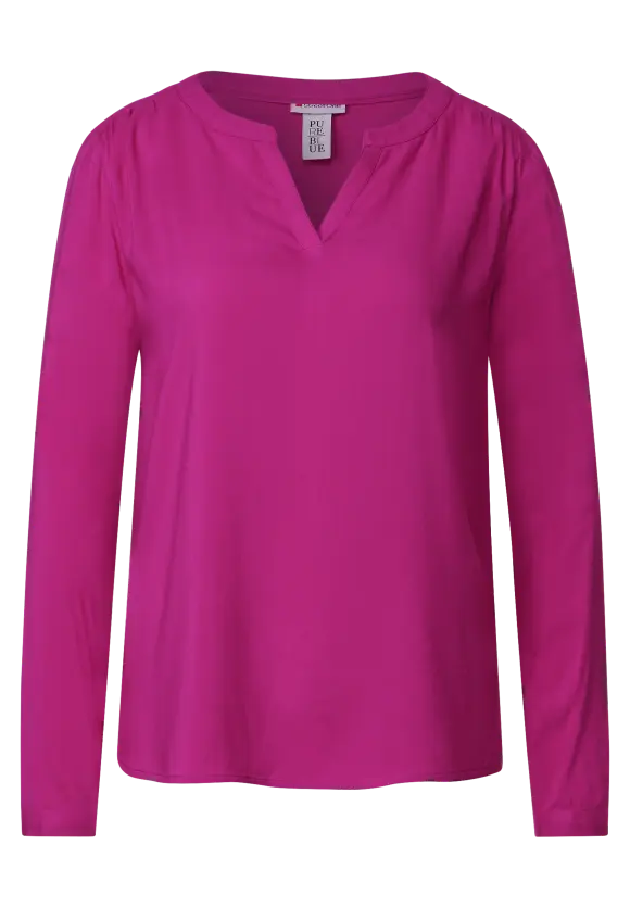 Viskosebluse - bright cozy pink