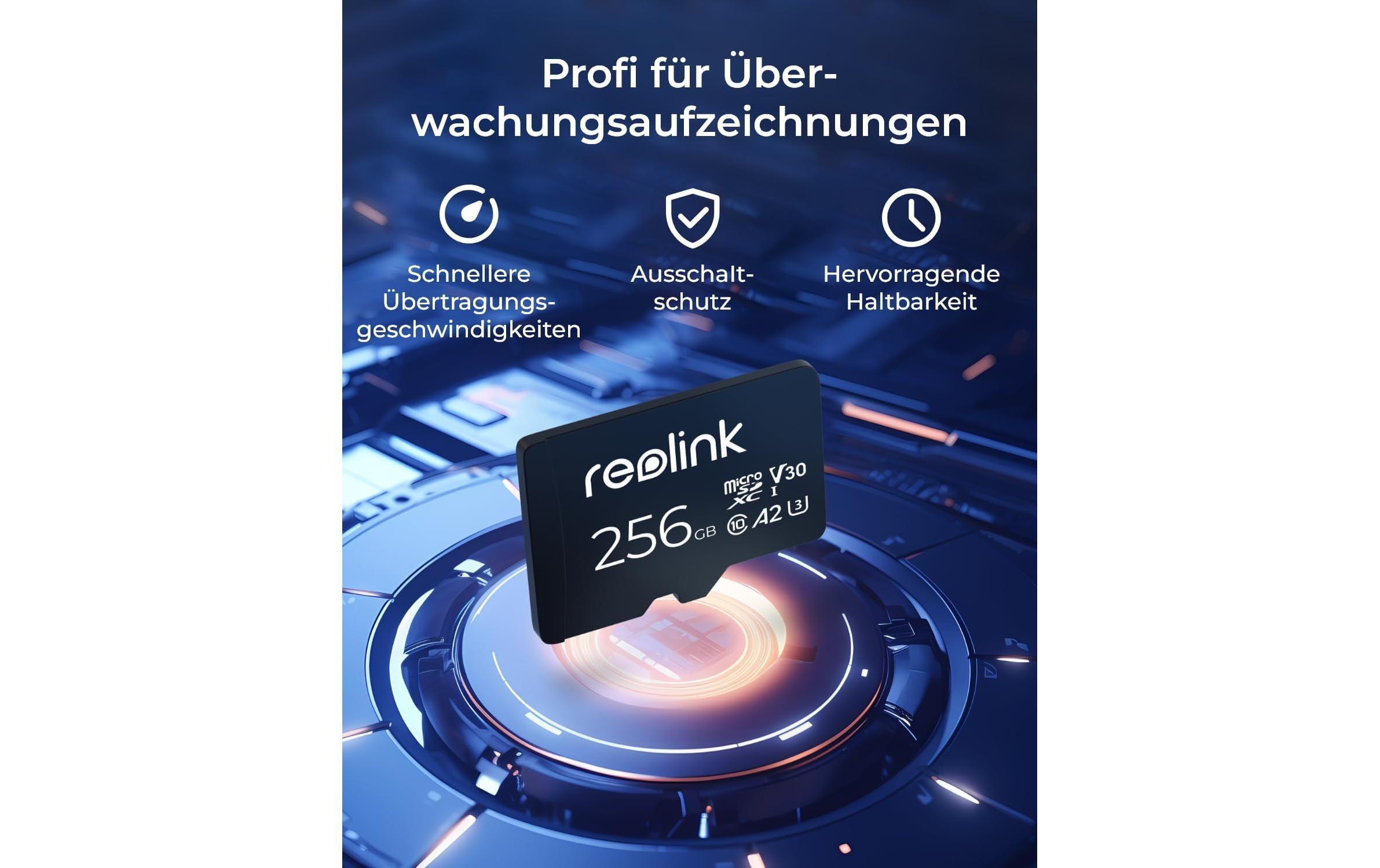 Speicherkarte RL-MicroSD-256 GB 1 StückMicro-SD Card 256 GB für alle Reolink Kameras