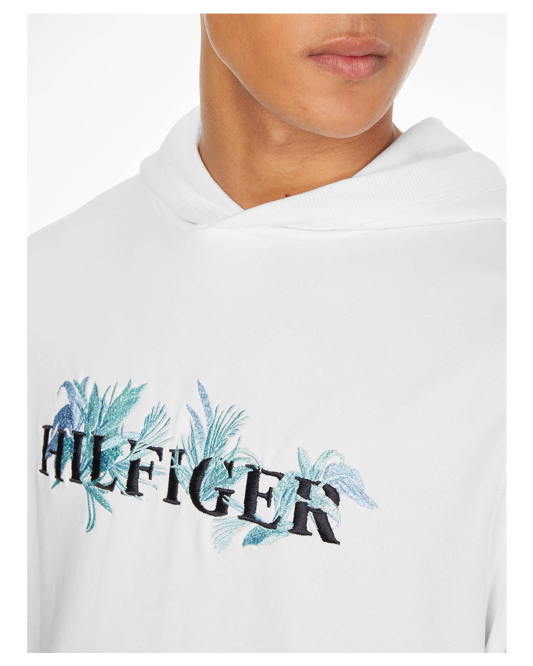 Tommy Hilfiger| Herren Hoodie PALM FLORAL EMBRO
