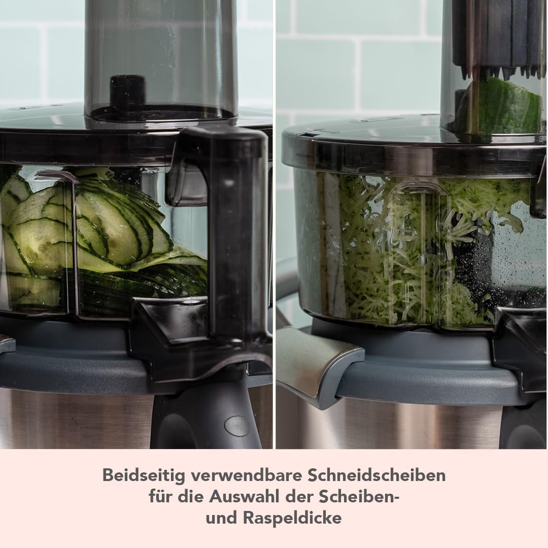Wundermix - WunderSlicer® V2 Gemüseschneider für Thermomix TM6, TM5 • Gemüse & Obst schneiden & raspeln im Thermomix • Innovative Küchenhilfe • Made in Germany