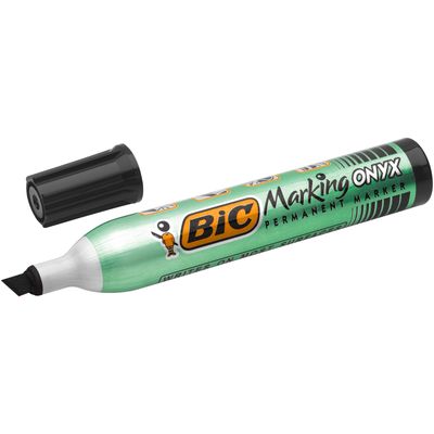 BIC ONYX 1591 - Marqueur permanent - pointe biseau - noir