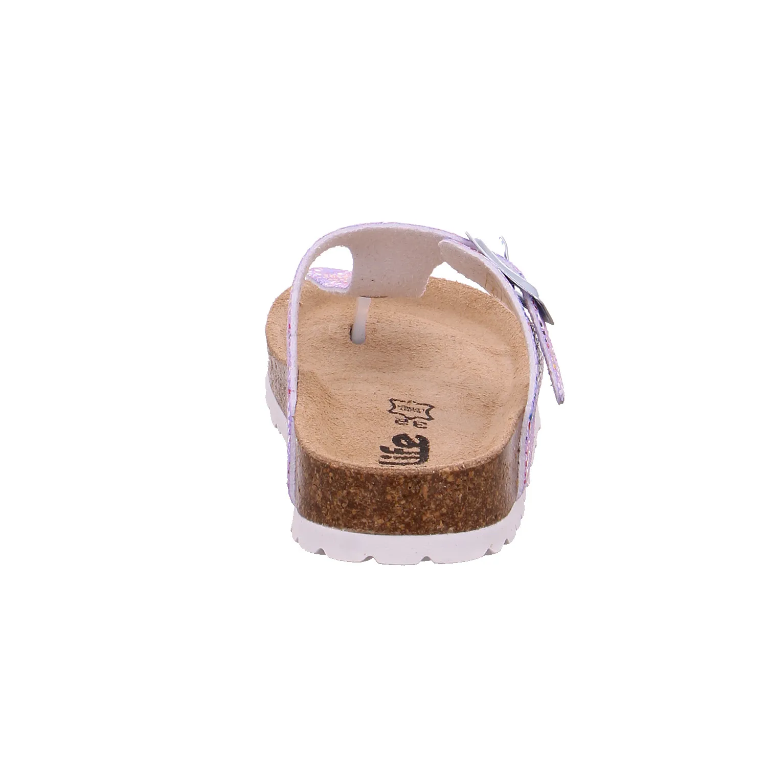 BIOLife Kinder-Zoccoli /Flip Flops Rosa Lederimitat  Zehentrenner