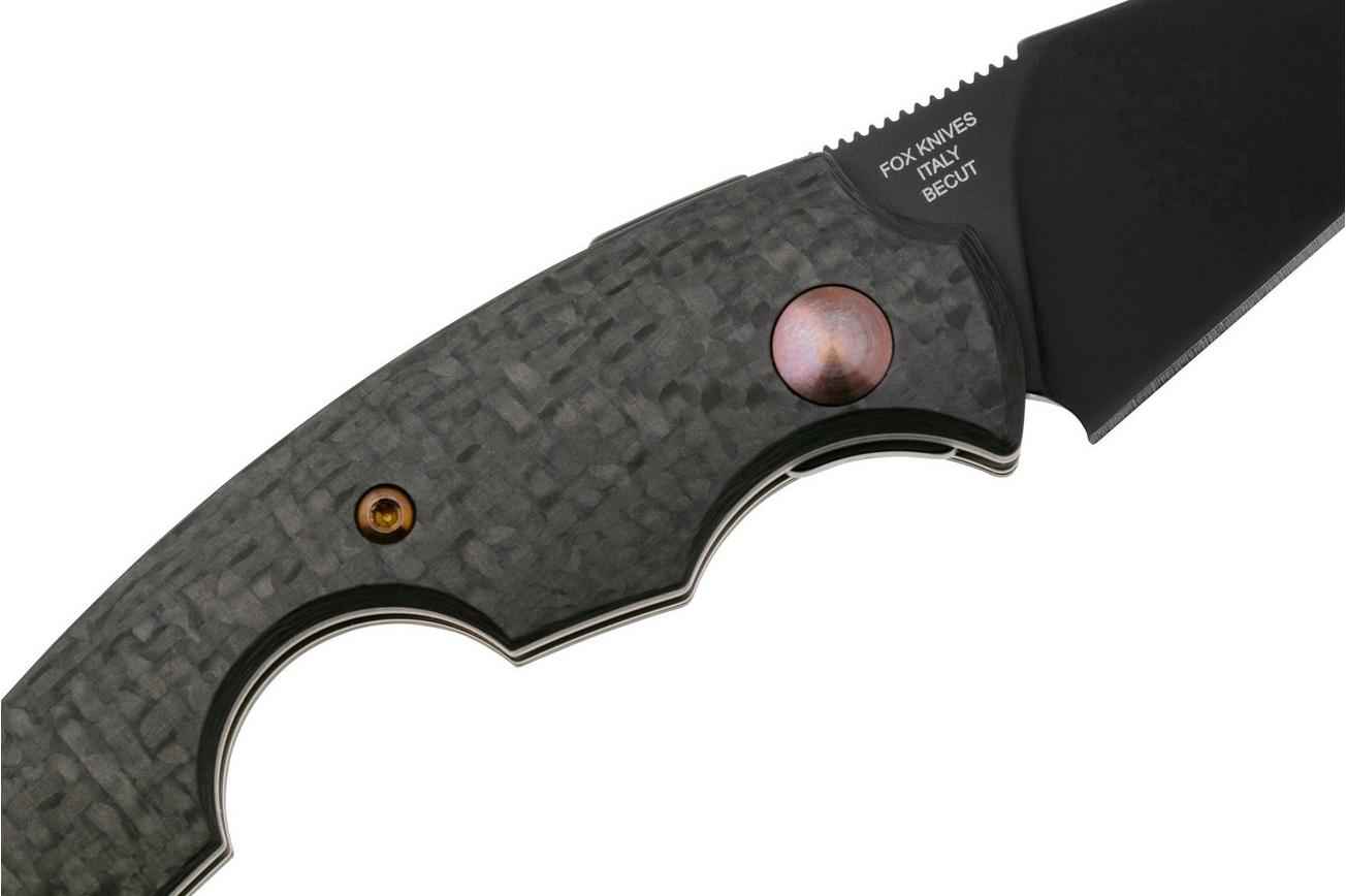Fox Knives Virtus FX-541 CF, Black PVD Carbon Fiber sigaarmes