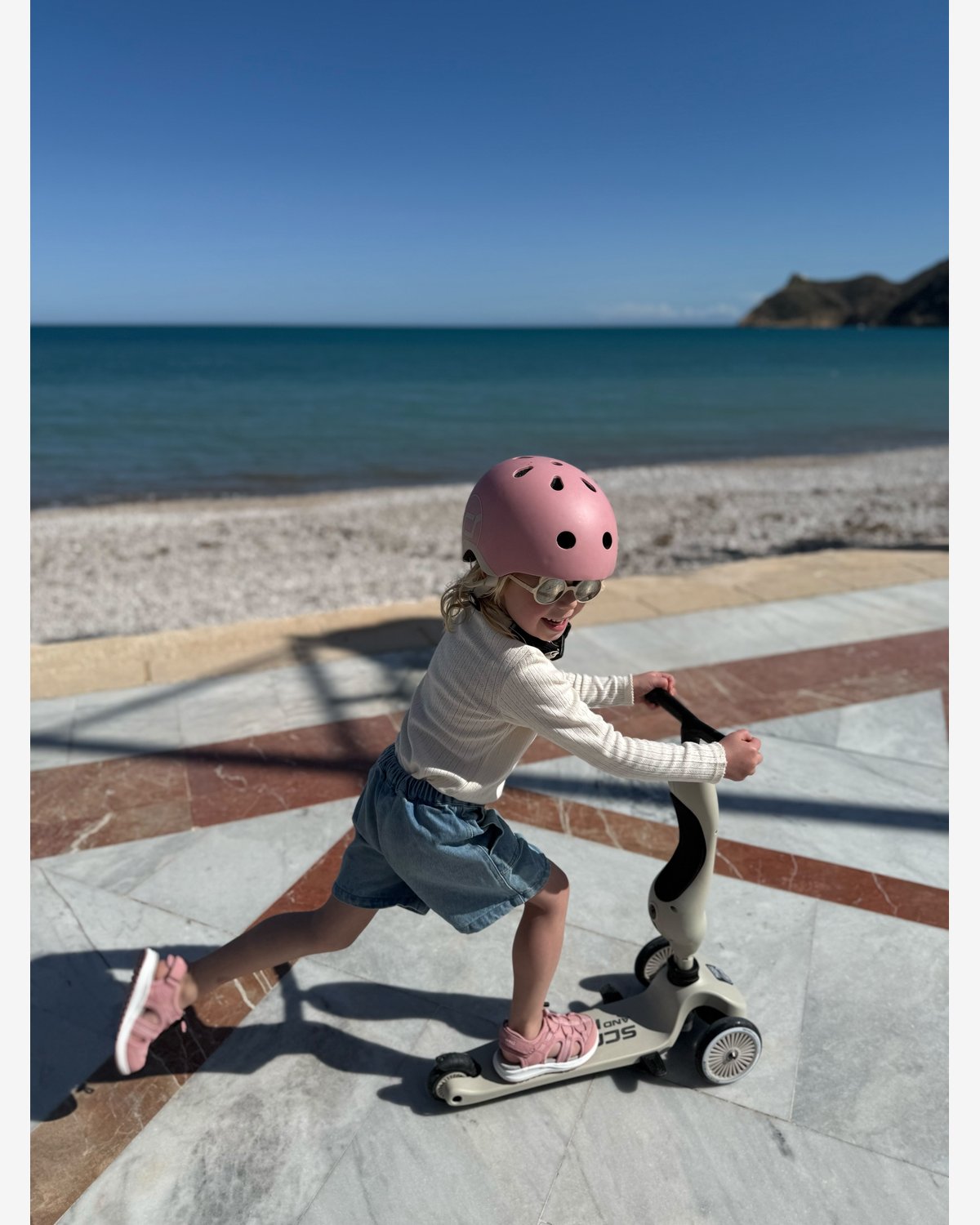 Sparkesykkel og Løpesykkel M/ Foreldrehåndtak | Scoot and Ride Highwaykick 1 Push & Go – NYHET