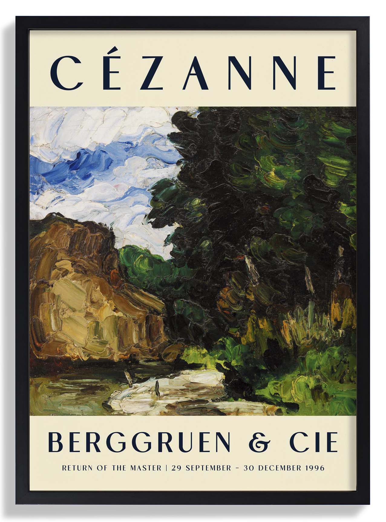 River Bend Kunstausstellung von Paul Cézanne