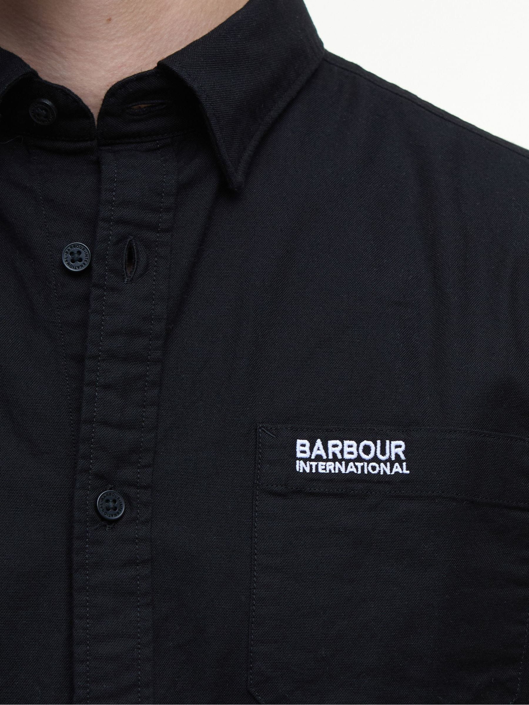 Zwart - Barbour® International Cotton Kinetic Oxford Shirt