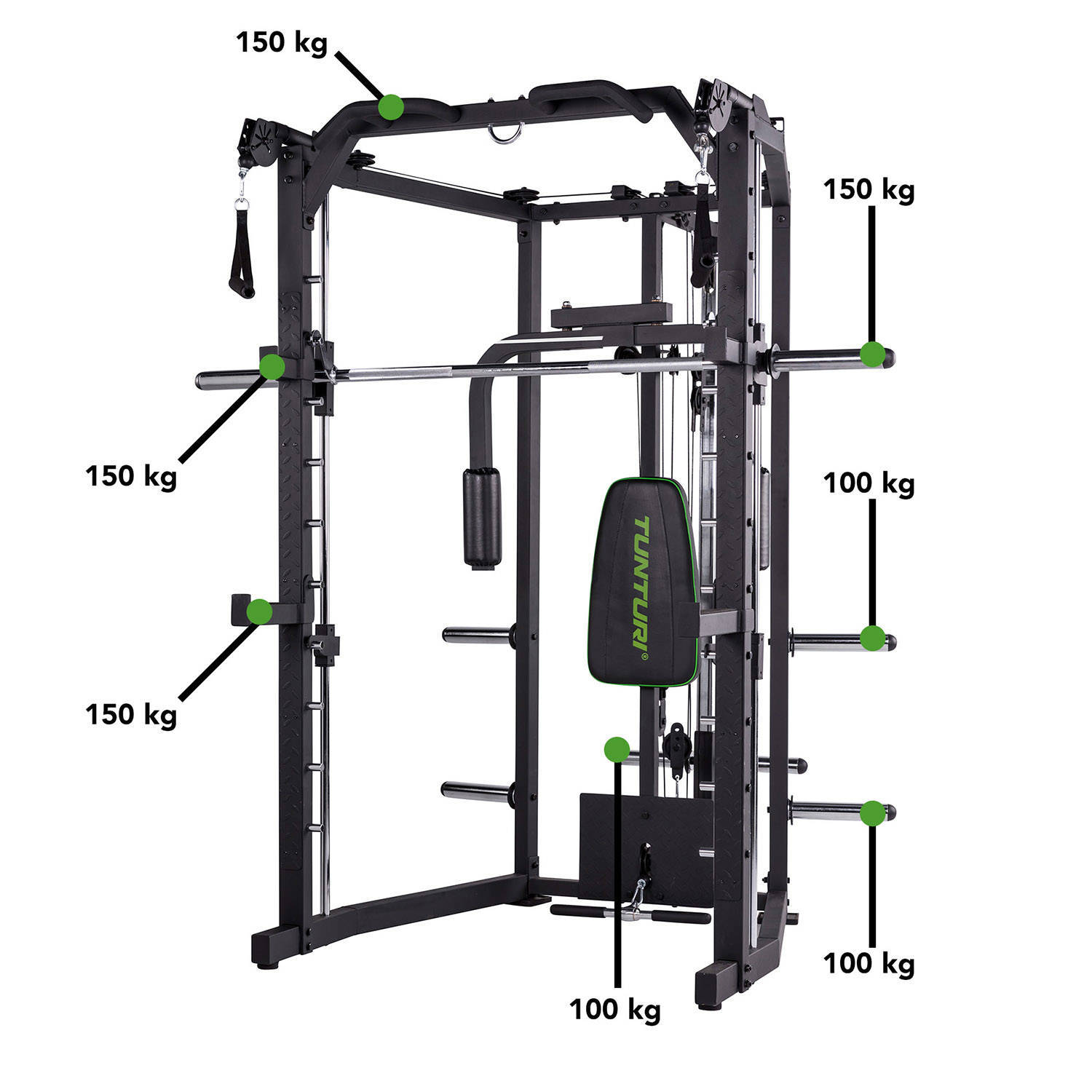 Tunturi homegym krachtstation SM80 Full Smith
