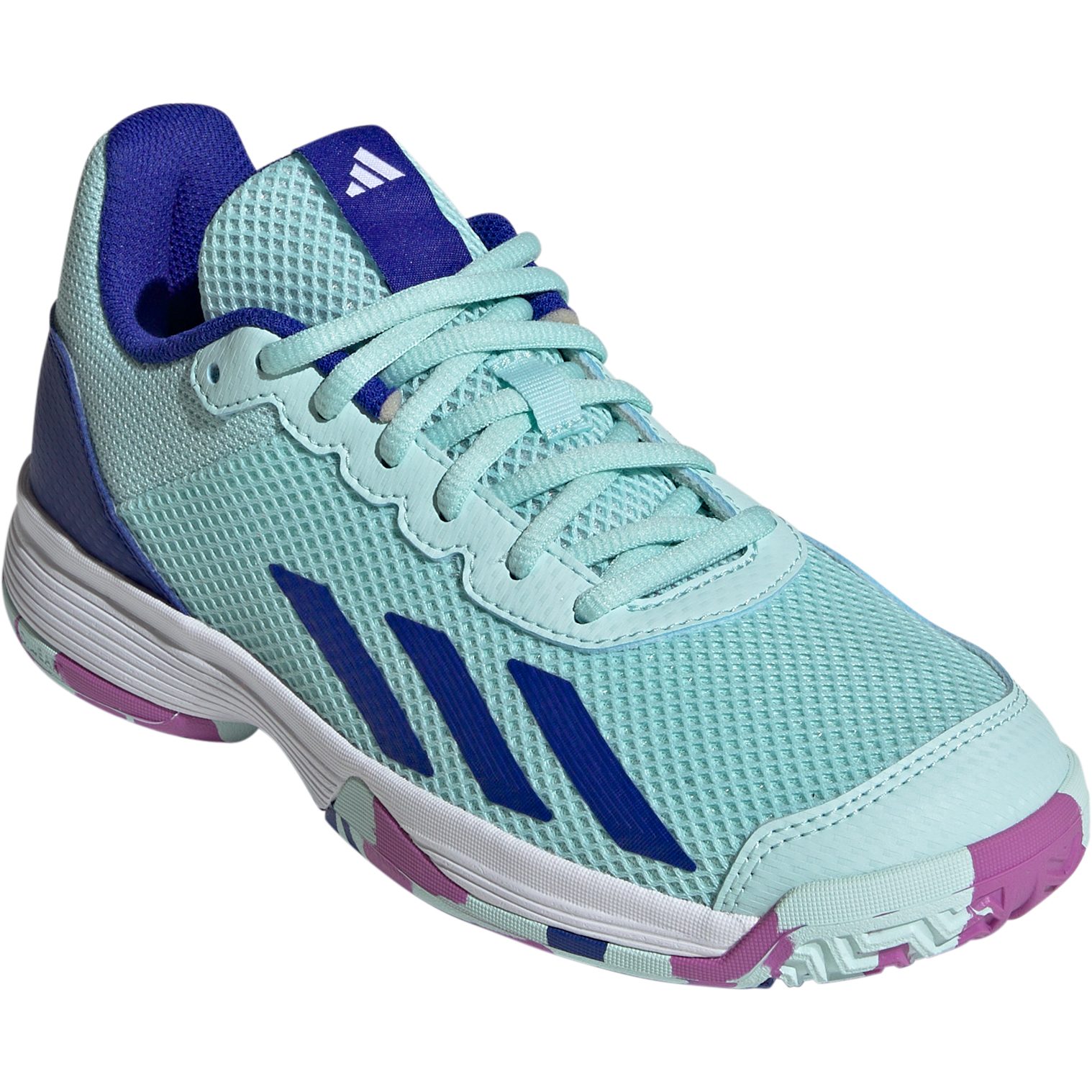 adidas Courtflash Tennisschuhe Kinder semi flash aqua