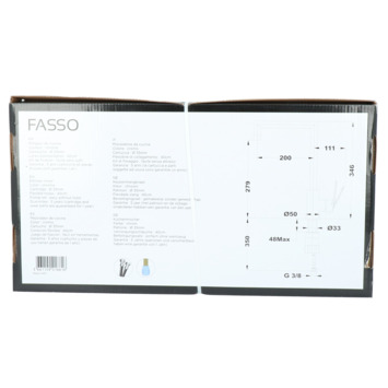 Absolut keukenkraan Fasso met hendel Chroom