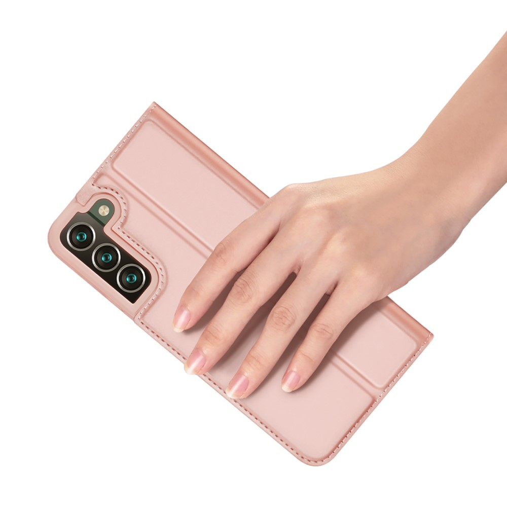 Samsung Galaxy S22 5G Flip Wallet Cover Leder Tasche - Roségold