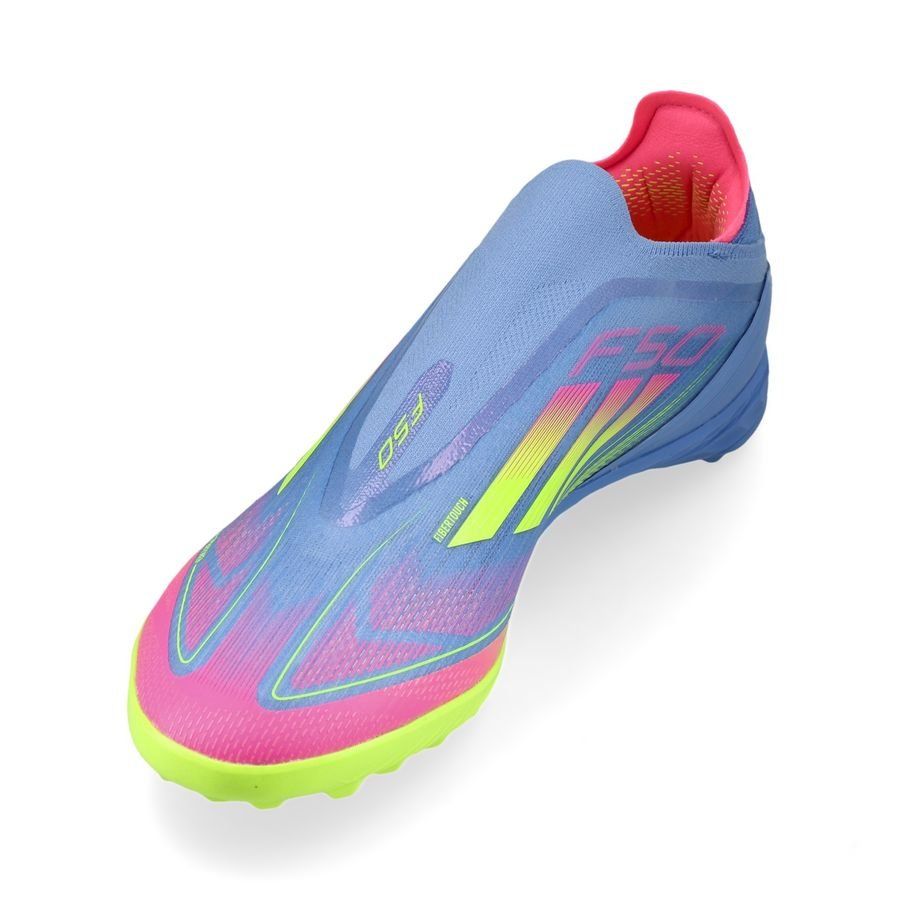 adidas F50 Pro Laceless TF Celestial Victory - Blue Fusion/Lucid Lemon/Lucid Pink