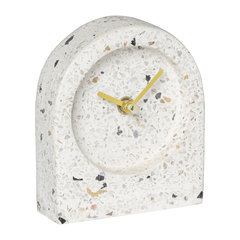 Staande klok Terrazzo - 10.5x3x12 cm