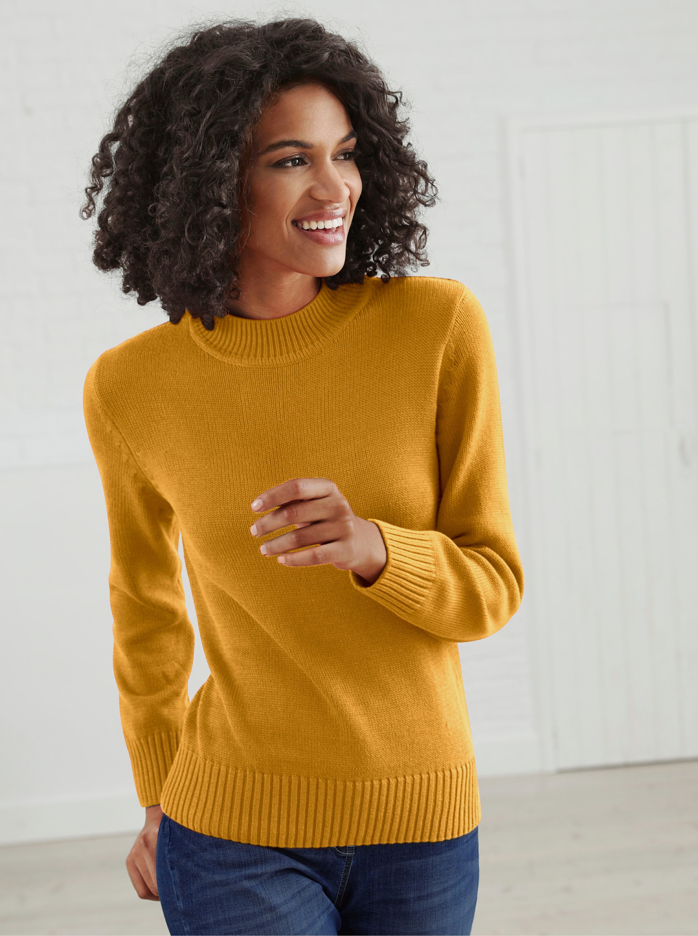 Stehkragenpullover
