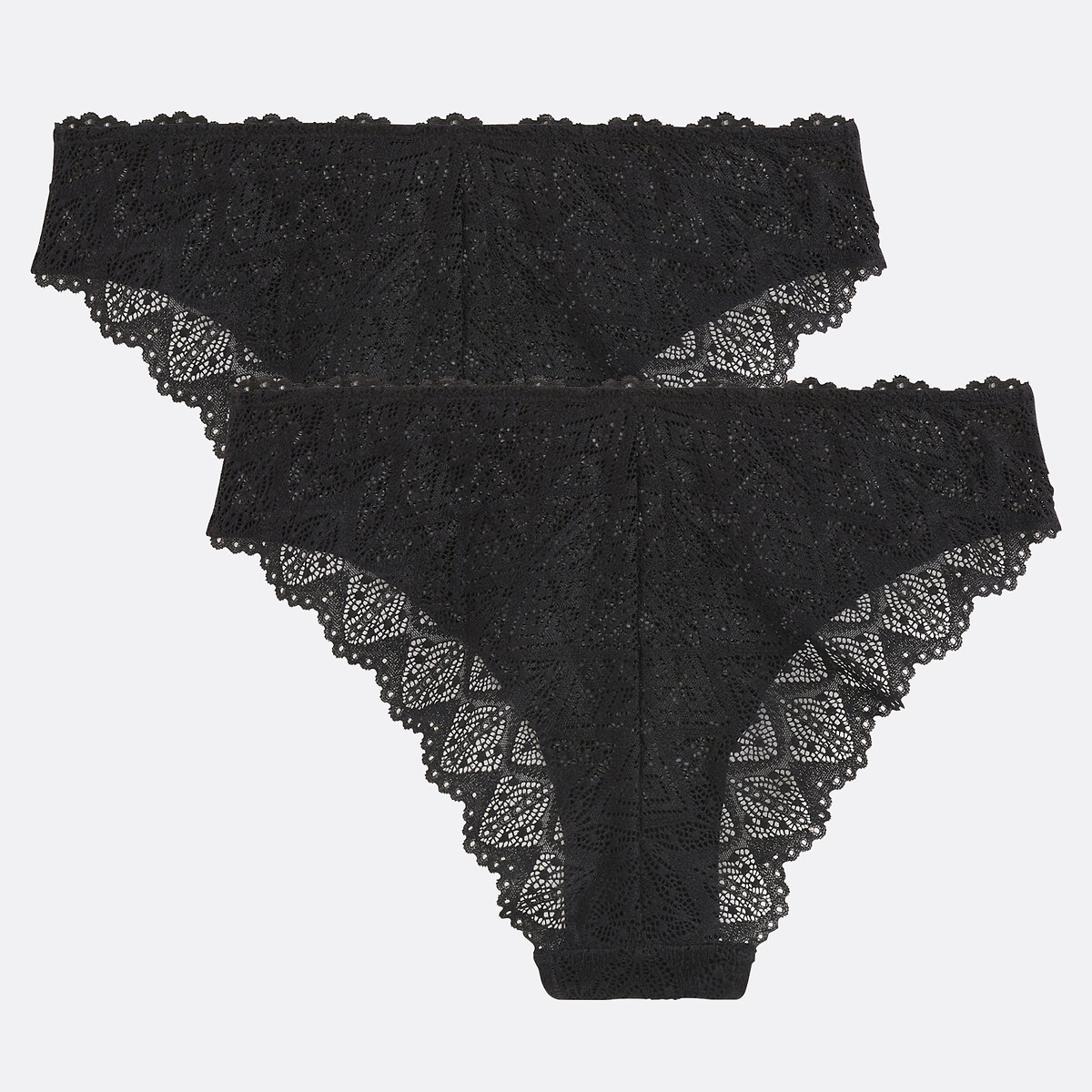 COLEÇÃO LA REDOUTE<br>Conjunto de 2 calcinhas inteiramente em renda, Lison