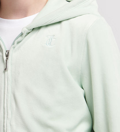 Juicy Couture Cardigan - Tonal - Velour - Surf Spray