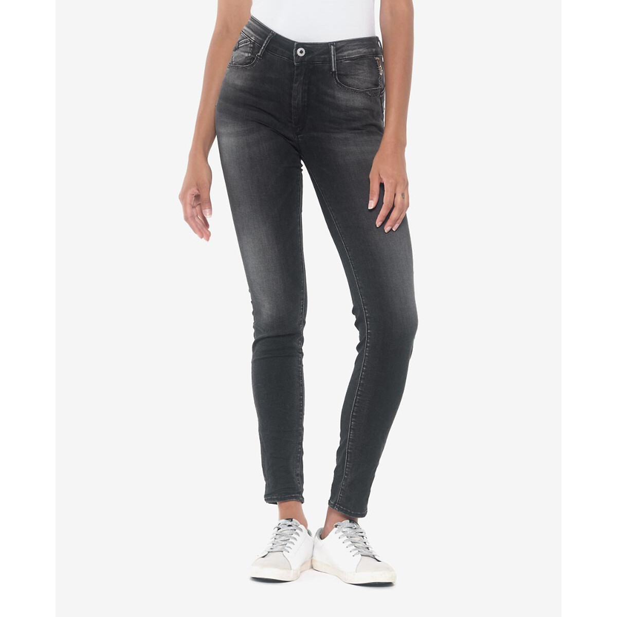LE TEMPS DES CERISES<br>Jeans slim Shac, cintura alta