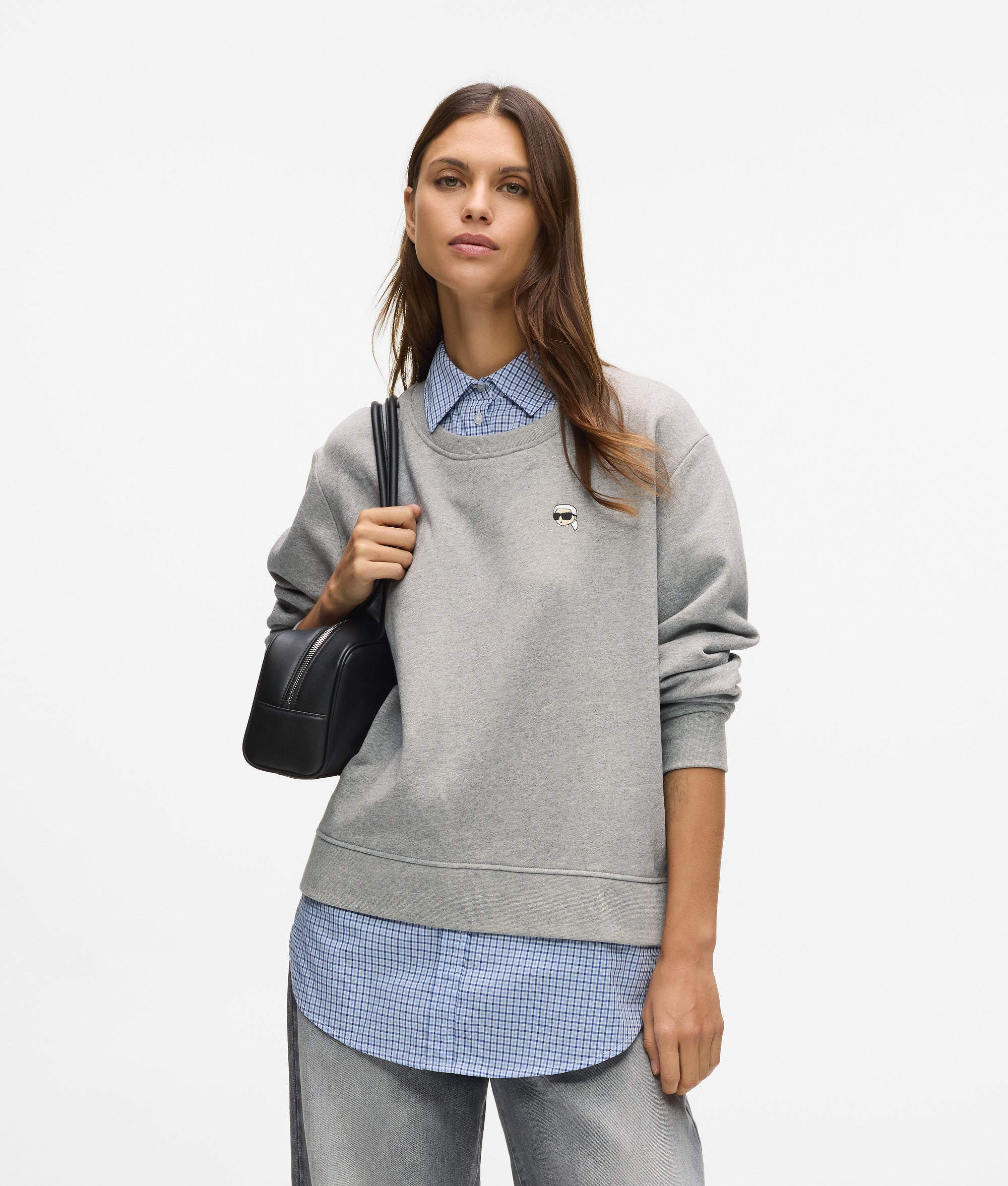 Ikon sweatshirt in laagjeslook