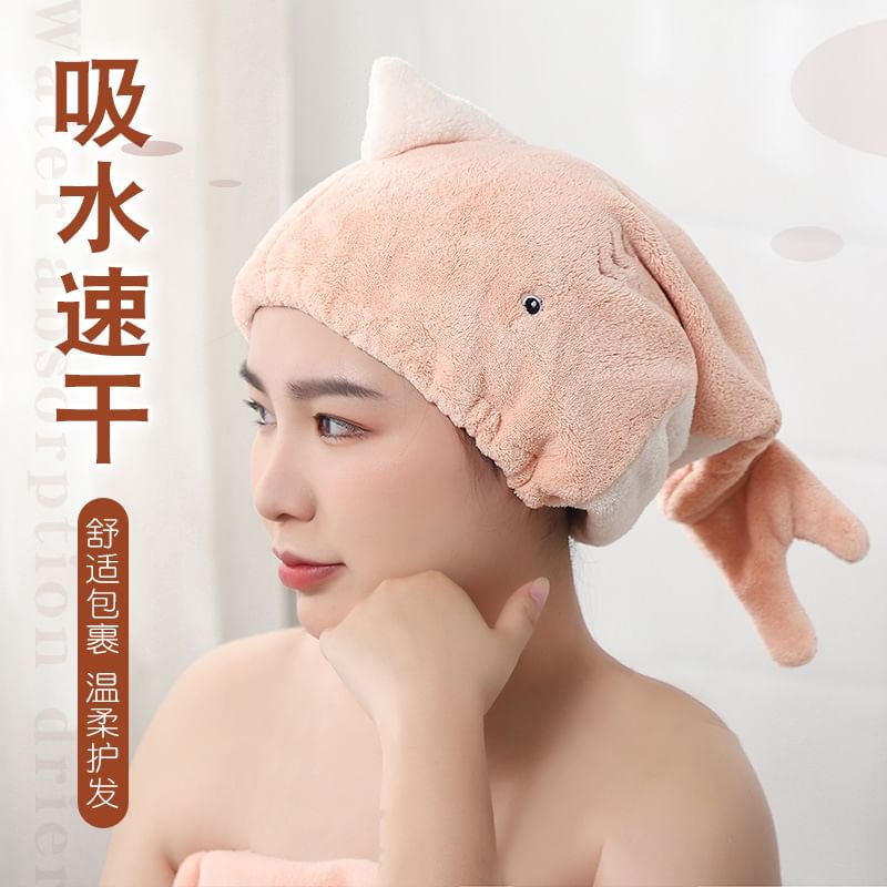 Choyu - Vis Koraal Fleece Haarhanddoek